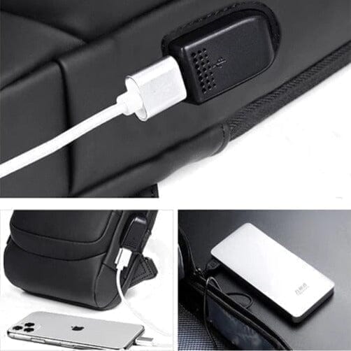 Mochila Anti-Furto com Senha USB Slim Bag